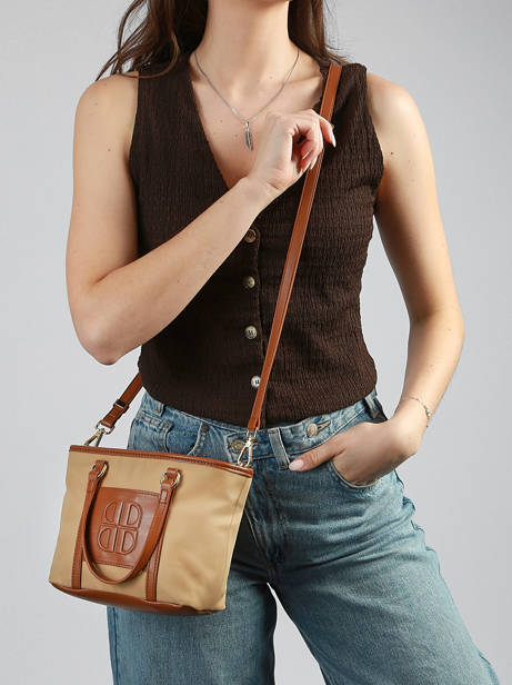 Nylon Fran Satchel Laurent david Beige ld bags 54 other view 1