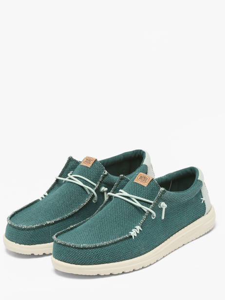 Moccasins Wally Braided Hey dude Green men 40003 other view 2
