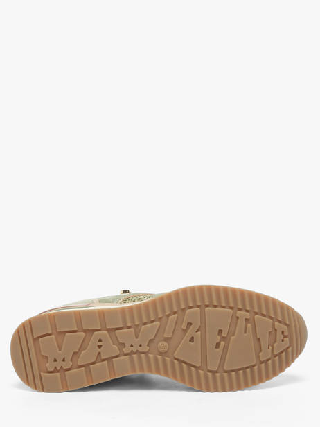 Platform Sneakers In Leather Mam'zelle Green women CSIJK86 other view 4