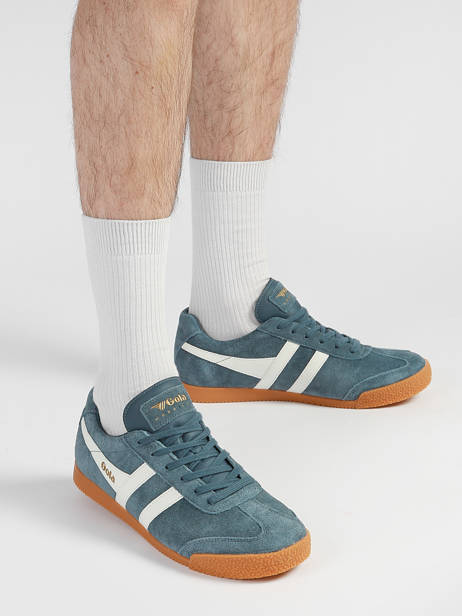 Sneakers En Cuir Gola Bleu men CMA192HW vue secondaire 1