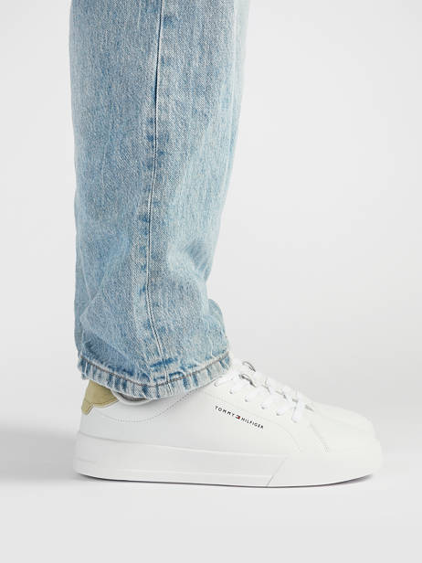 Sneakers En Cuir Tommy hilfiger Blanc men 536702X vue secondaire 1