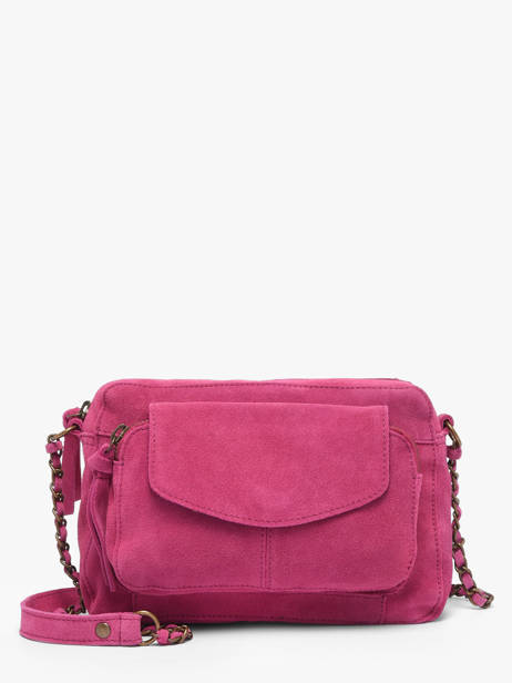 Leather Crossbody Bag Naina Pieces Pink naina 17100639
