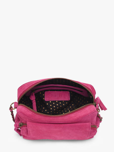 Leather Crossbody Bag Naina Pieces Pink naina 17100639 other view 2