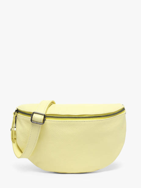Leather Caviar Belt Bag Milano Yellow caviar CA21123
