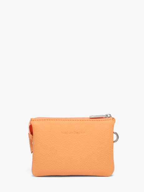 2-compartment  Coin Purse Original N Leather Nathan baume Orange original n 302N other view 2