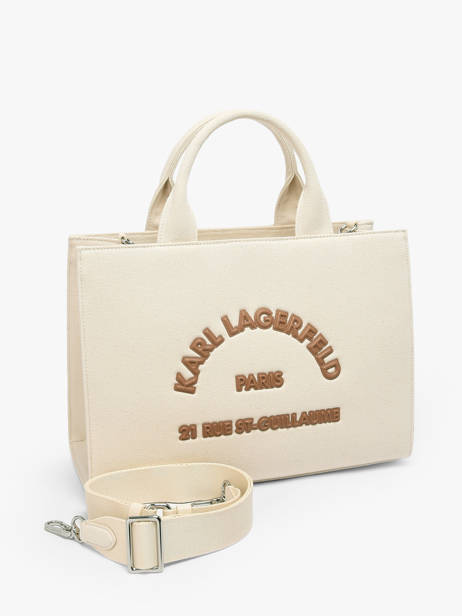 Cotton Rsg Lettering Top-handle Bag Karl lagerfeld Beige rsg B2W50010 other view 1