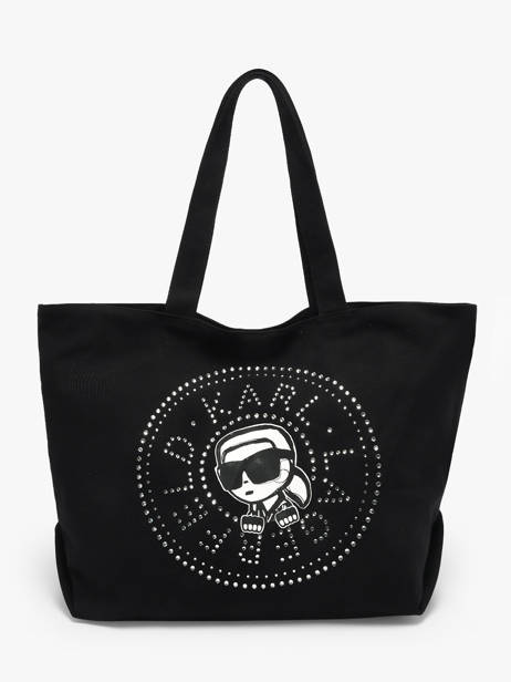 Shoulder Bag K Ikon Cotton Karl lagerfeld Black k ikon B2W50030