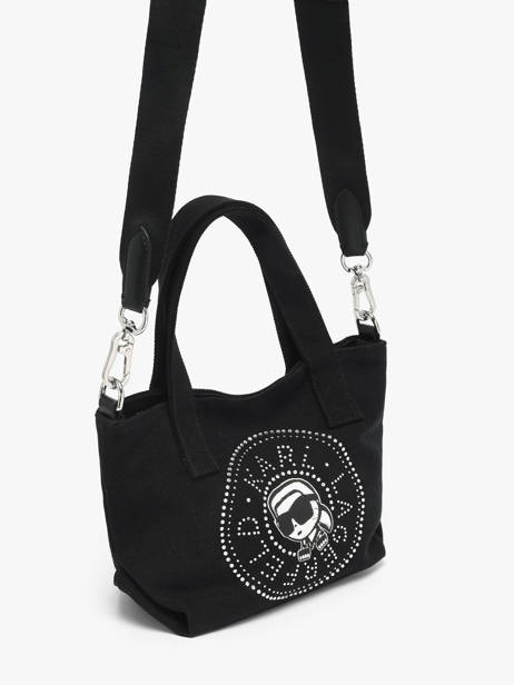 Crossbody Bag K Ikon Cotton Karl lagerfeld Black k ikon B2W50074 other view 1