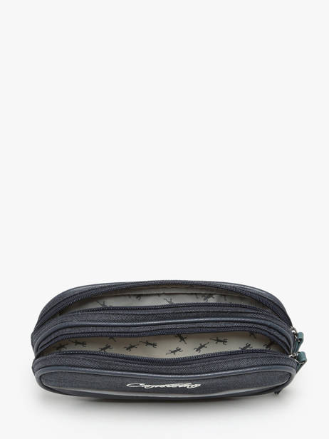 Pencil Case 2 Compartments Cameleon Blue vintage urban PBVBTROU other view 1