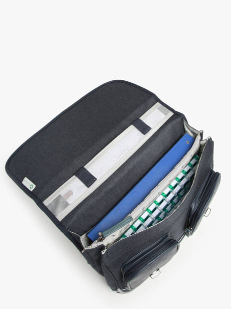 Satchel 2 Compartments Cameleon Blue vintage urban 27 other view 3