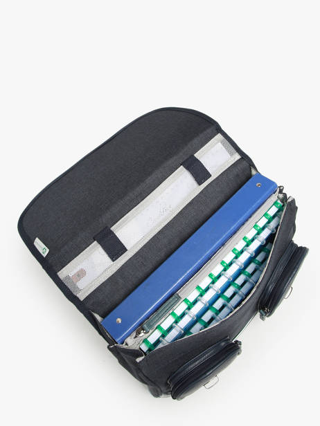 Satchel 2 Compartments Cameleon Blue vintage urban PBVBCA35 other view 3