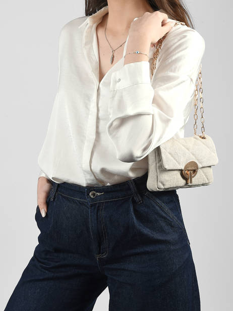 Shoulder Bag Moon Linen Vanessa bruno Beige moon 70V40326 other view 1
