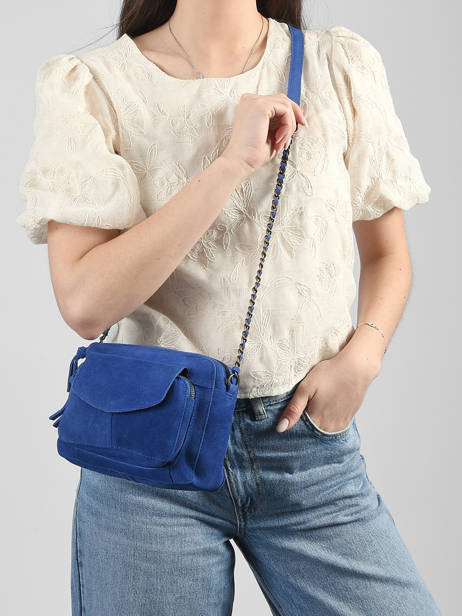 Sac Bandoulière Naina Cuir Pieces Bleu naina 17100639 vue secondaire 1