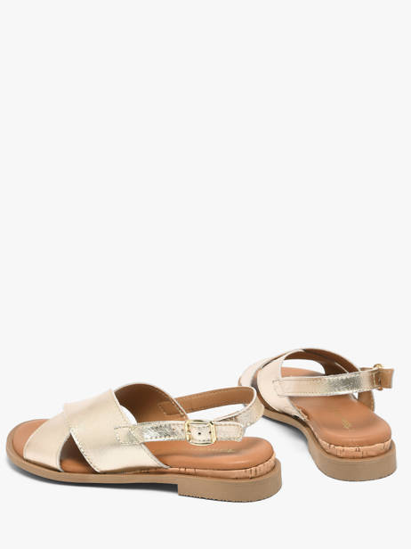 Sandals In Leather Tamaris Gold accessoires 44 other view 2