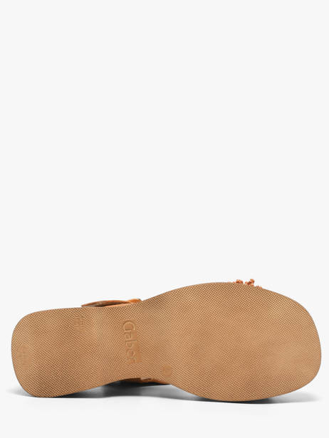 Platform Sandals In Leather Gabor Orange women 11 other view 4