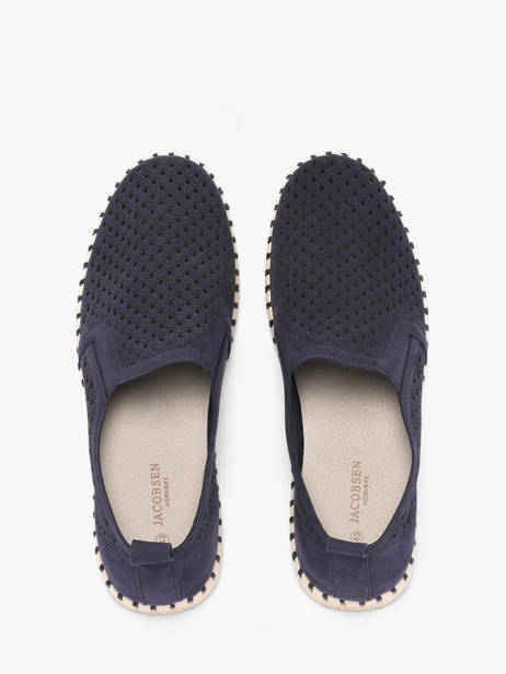 Moccasins Ilse jacobsen Blue men TULIP140 other view 3