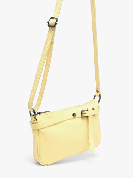 Sac Bandoulière Caviar Cuir Milano Jaune caviar G1421N vue secondaire 2