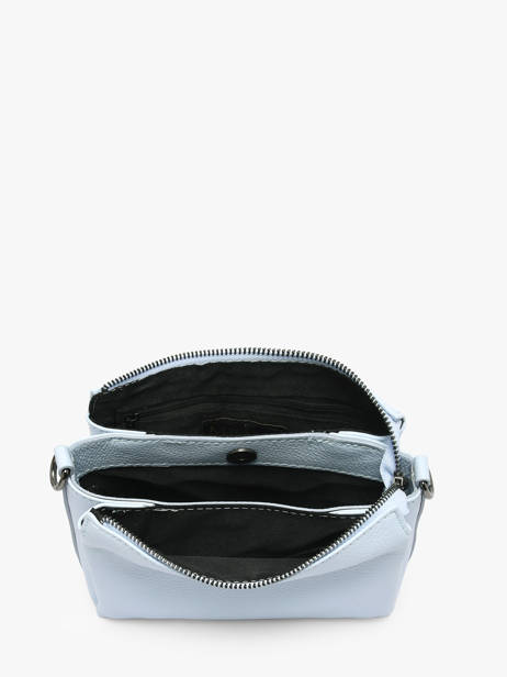 Sac Bandoulière Caviar Cuir Milano Bleu caviar CA25065 vue secondaire 3
