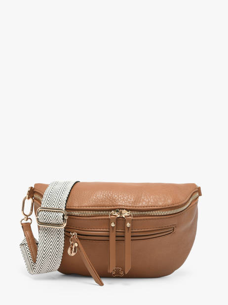 Belt Bag Lulu castagnette Brown zip YSALINE2