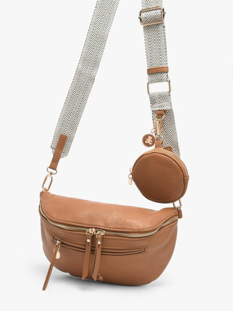 Belt Bag Lulu castagnette Brown zip YSALINE2 other view 2