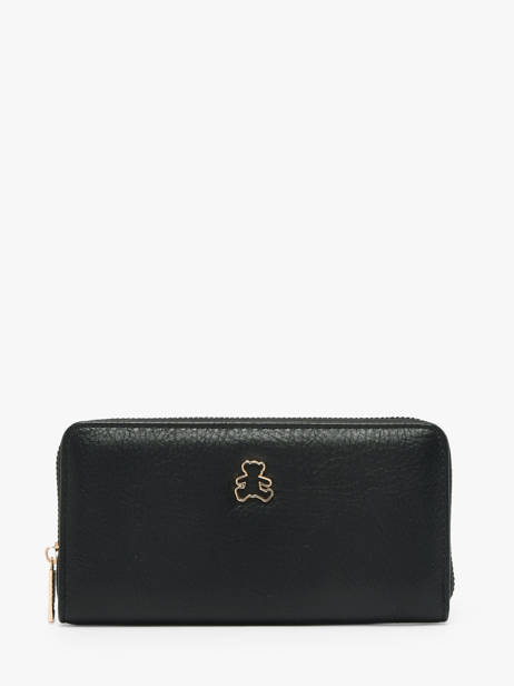 Wallet Lulu castagnette Black zip CHRYS702