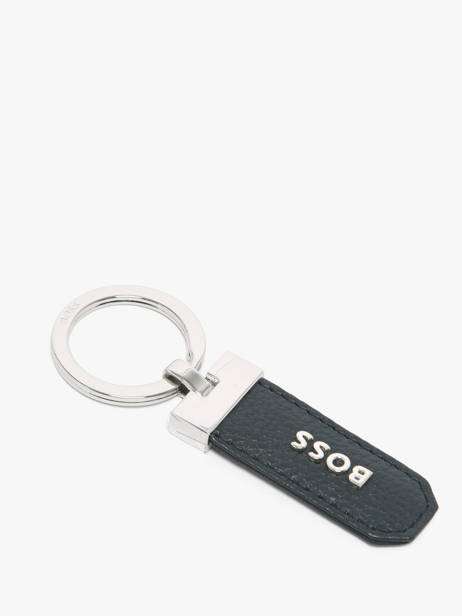 Keychain Leather Hugo boss Blue grained HAK416N other view 1