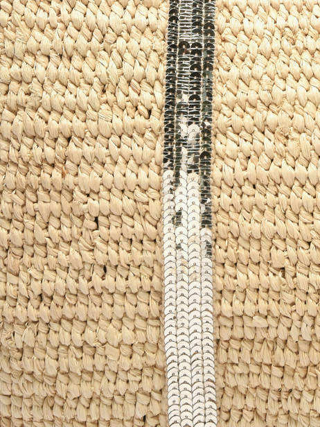 Sac Porté épaule Cabas Raphia Raphia Vanessa bruno Beige cabas raphia 64V40315 vue secondaire 3
