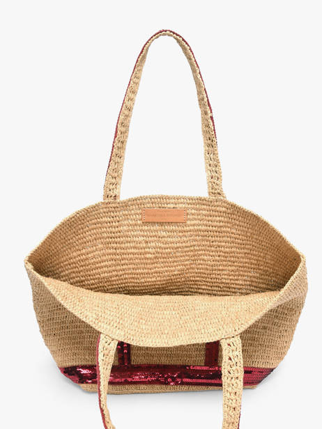 Satchel Cabas Raphia Raphia Vanessa bruno Beige cabas raphia 64V40380 other view 3