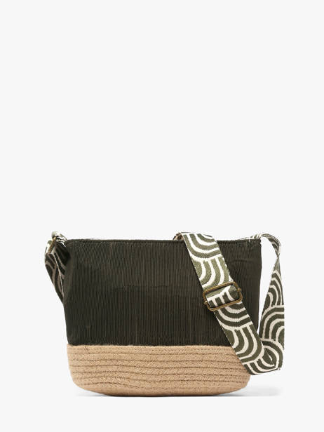 Sac Bandoulière Tissee Polyester Le voyage en panier Vert tissee PM924 vue secondaire 3