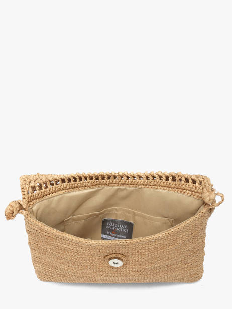 Sac Bandoulière L'atelier Du Crochet Raphia Le voyage en panier Beige l'atelier du crochet AM827 vue secondaire 2