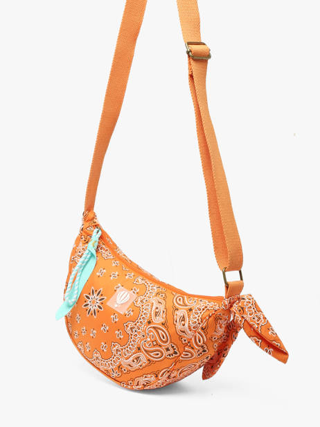 Sac Bandoulière Bandana Coton Le voyage en panier Orange bandana PM969 vue secondaire 2