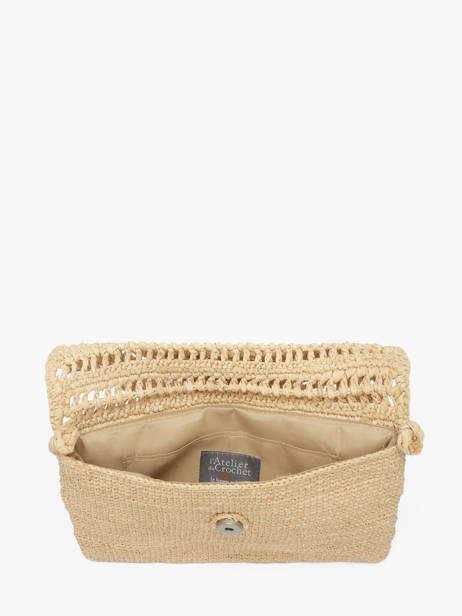 Shoulder Bag L'atelier Du Crochet Raphia Le voyage en panier Beige l'atelier du crochet AM827 other view 3