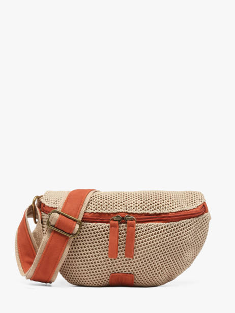 Sac Banane Le voyage en panier Beige resille PM958