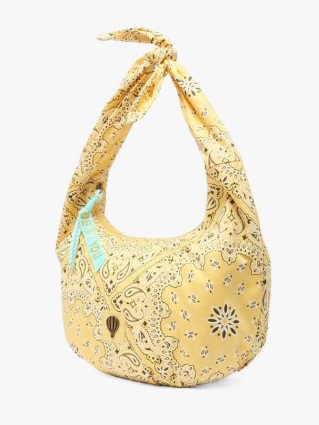 Shoulder Bag Bandana Cotton Le voyage en panier Yellow bandana PM970 other view 2