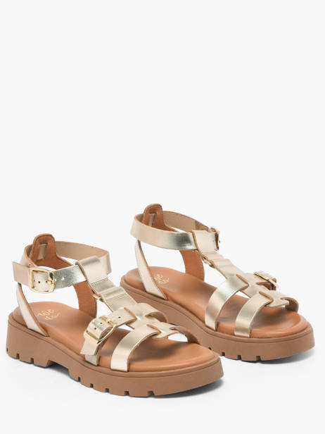 Sandales En Cuir We do Or accessoires 45710A05 vue secondaire 1