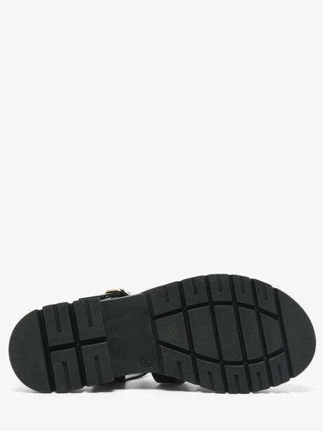 Sandals In Leather Semerdjian Black women DELIA other view 4