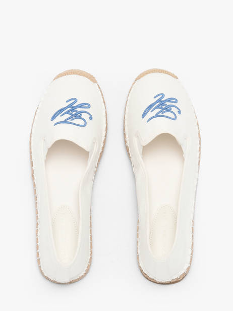 Espadrilles En Cuir Tommy hilfiger Blanc accessoires 9240YBL vue secondaire 3