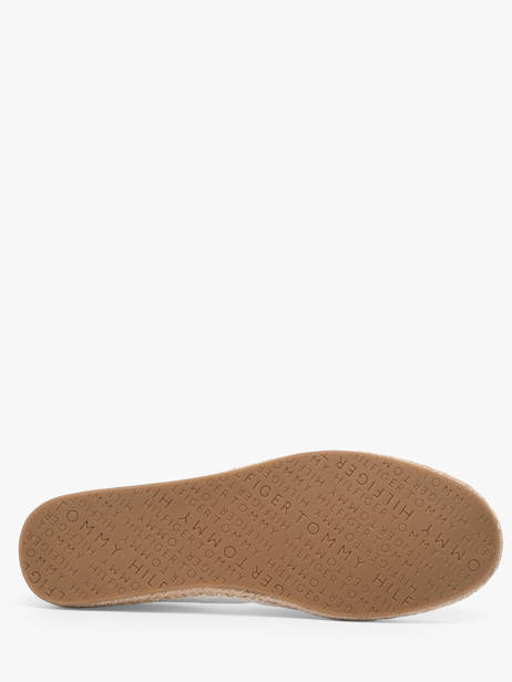 Espadrilles En Cuir Tommy hilfiger Blanc accessoires 9240YBL vue secondaire 4