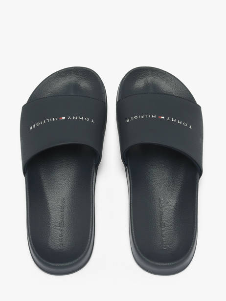 Claquettes In Leather Tommy hilfiger Blue men 5799DW5 other view 3