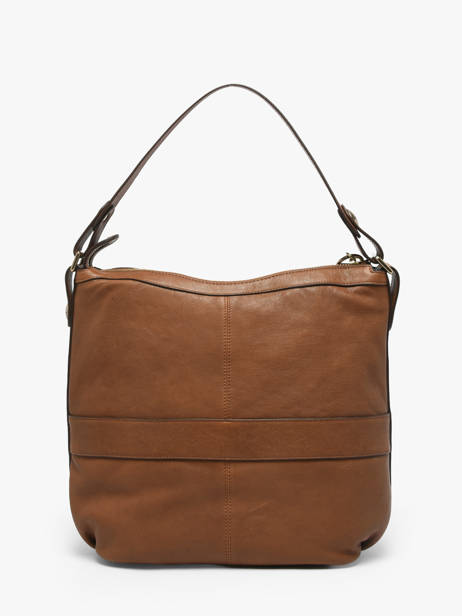 Sac Porté épaule Nomade Cuir Gerard darel Marron midday B402 vue secondaire 4