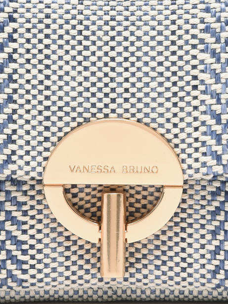 Leather Crossbody Bag Moon Tressé Vanessa bruno Blue moon 7V40326 other view 2