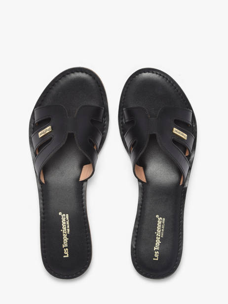 Slippers Damia In Leather Les tropeziennes Black women DAMIA other view 3