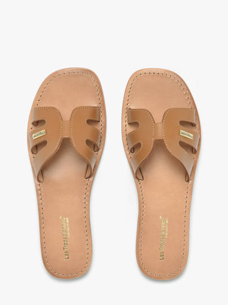 Mules Hadamia En Cuir Les tropeziennes Marron accessoires HADAMIA vue secondaire 3