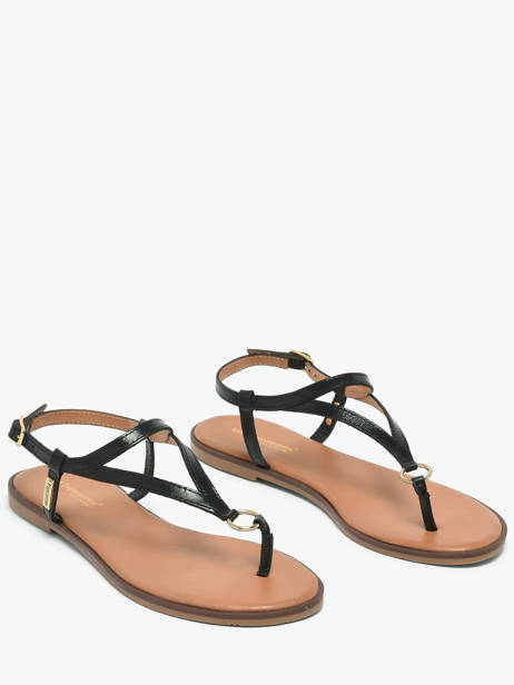 Nu-pieds En Cuir Les tropeziennes Noir accessoires HATOME vue secondaire 1