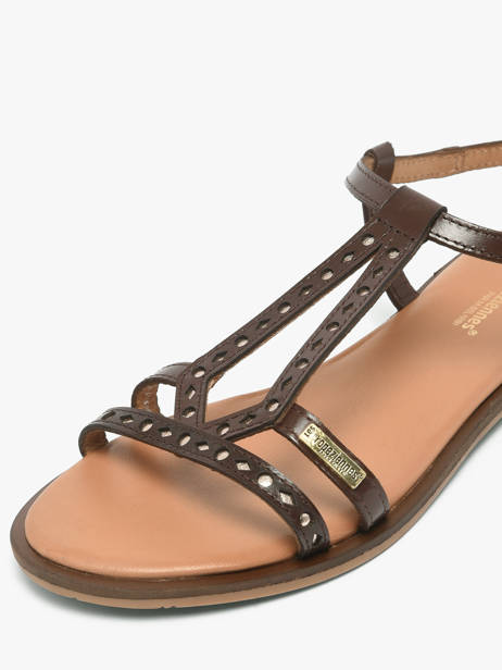 Nu-pieds En Cuir Les tropeziennes Marron accessoires HELECTRA vue secondaire 2