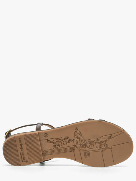 Nu-pieds En Cuir Les tropeziennes Marron accessoires HELECTRA vue secondaire 4