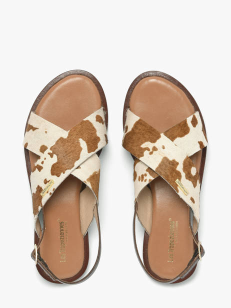 Nu-pieds En Cuir Les tropeziennes Blanc accessoires DOAPO vue secondaire 3