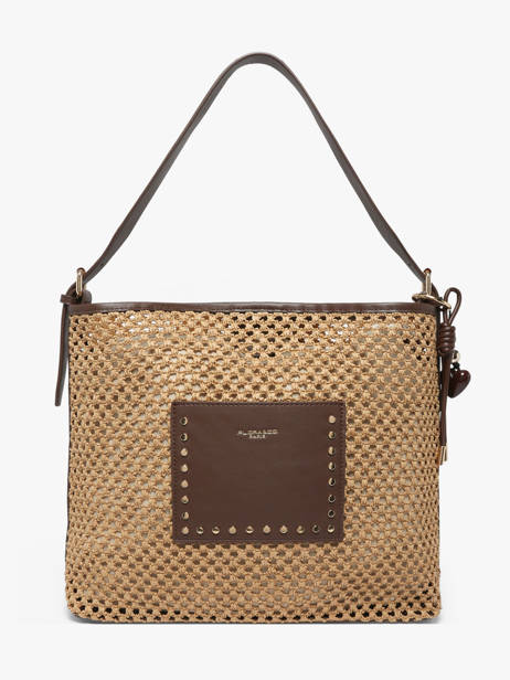 Shoulder Bag St Tropez Straw Miniprix Brown st tropez C1102