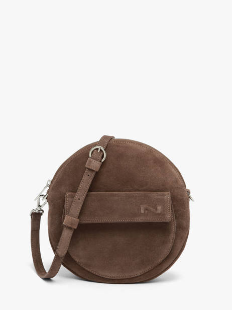 Suede Leather Dorine Crossbody Bag Nathan baume Brown nathan 32PS
