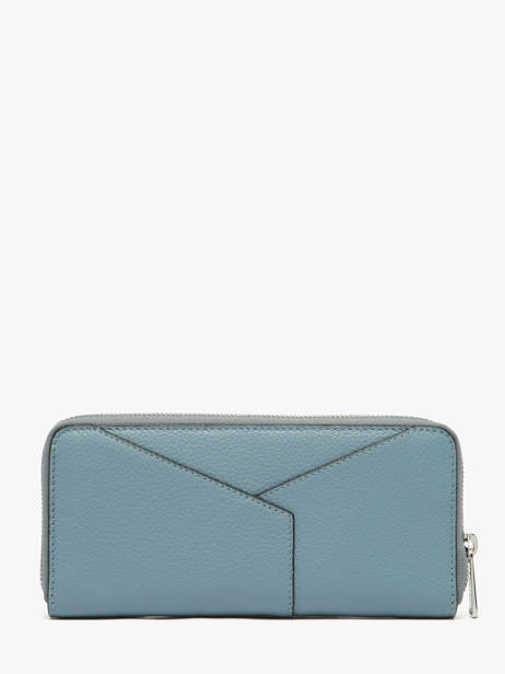 Leather Enveloppe Wallet Lancel Blue enveloppe A13711 other view 2